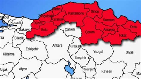 ရမ်ဇာန်လအတွင်း Bartın၊ Karabük၊ Zonguldak၊ Kastamonu၊ Düzce နှင့် Bolu တို့တွင် မှောင်မိုက်သောဆောင်းရာသီ လက္ခဏာများ